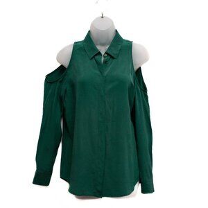 Equipment Femme Silk Blouse – Emerald Green – Size S